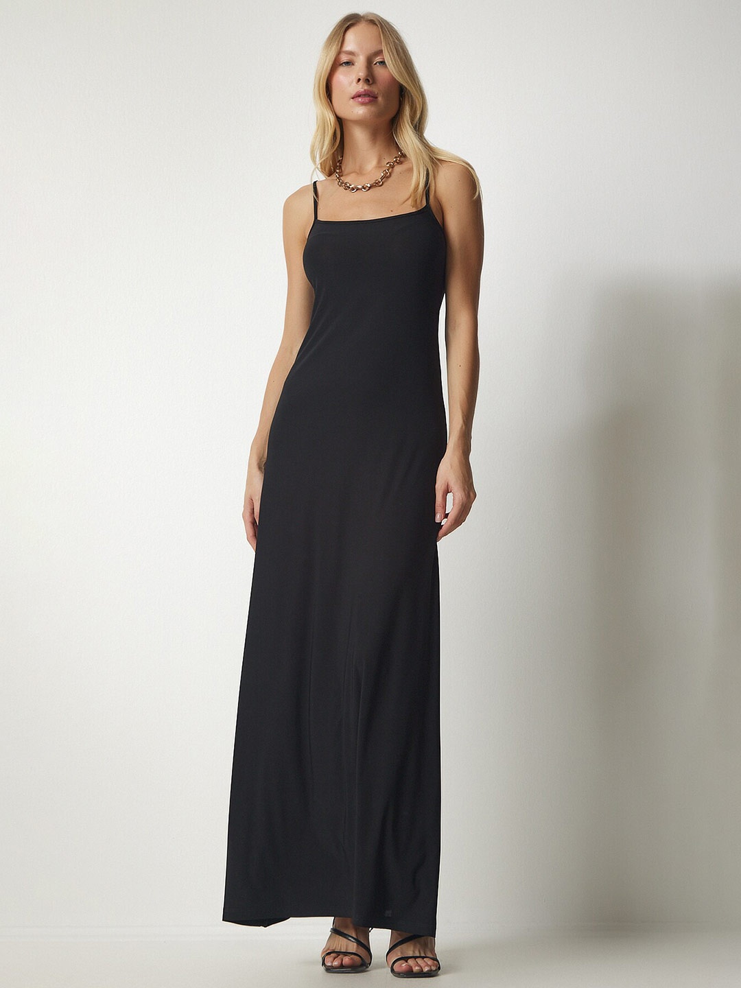 

Happiness istanbul Sleeveless A-Line Maxi Dress, Black