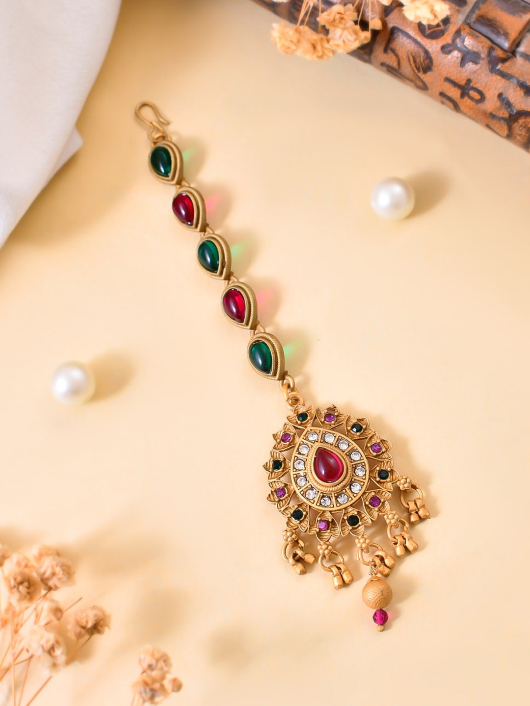 

Silvermerc Designs Gold-Plated Maang Tikka