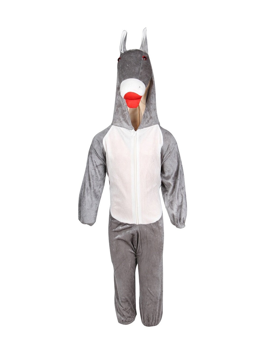 

RAJ FANCY DRESSES Kids Donkey Costume Romper, Grey