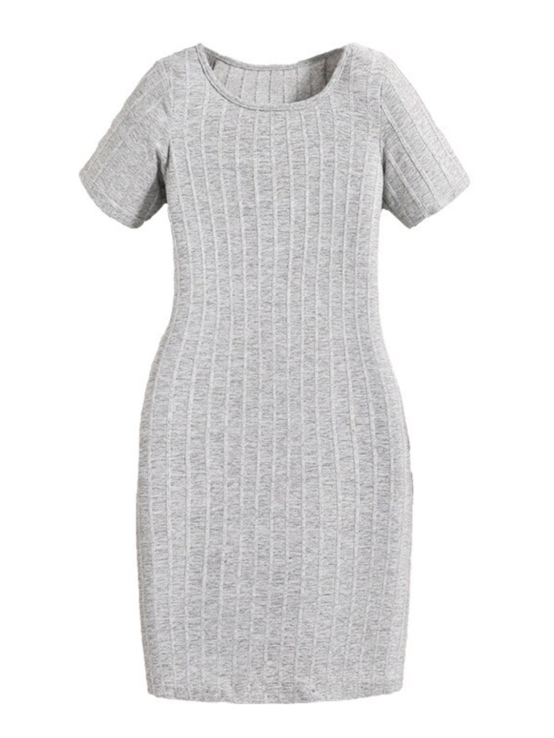 

StyleCast Girls Grey Ribbed Bodycon Midi Dress