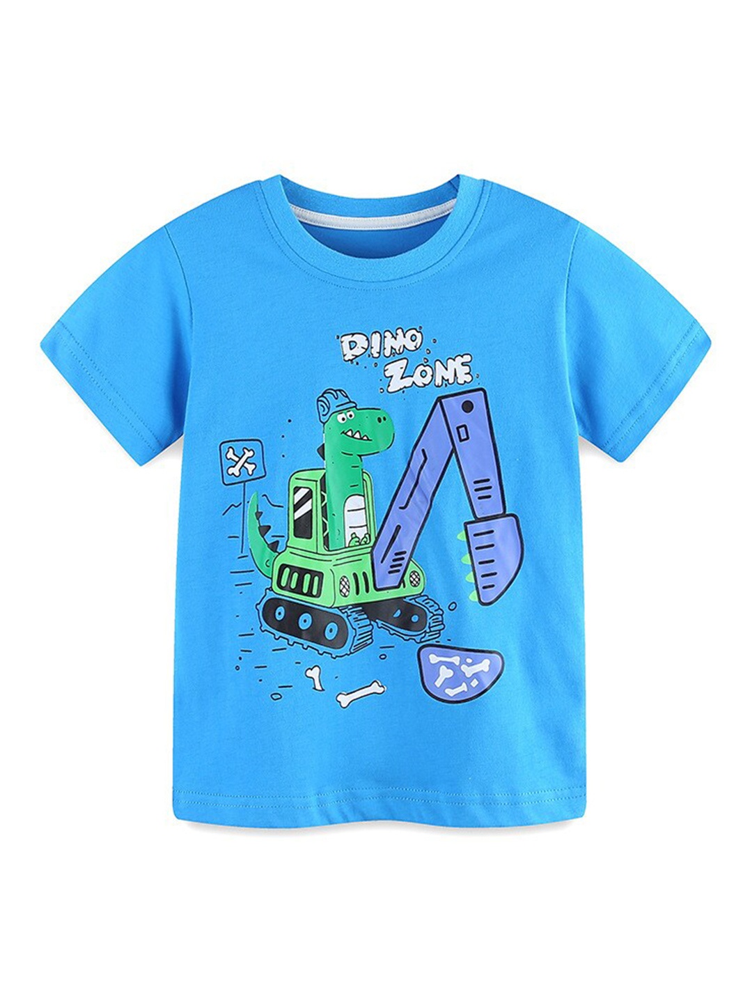 

StyleCast Boys Blue Round Neck Short Sleeves Typography Printed Cotton T-shirt
