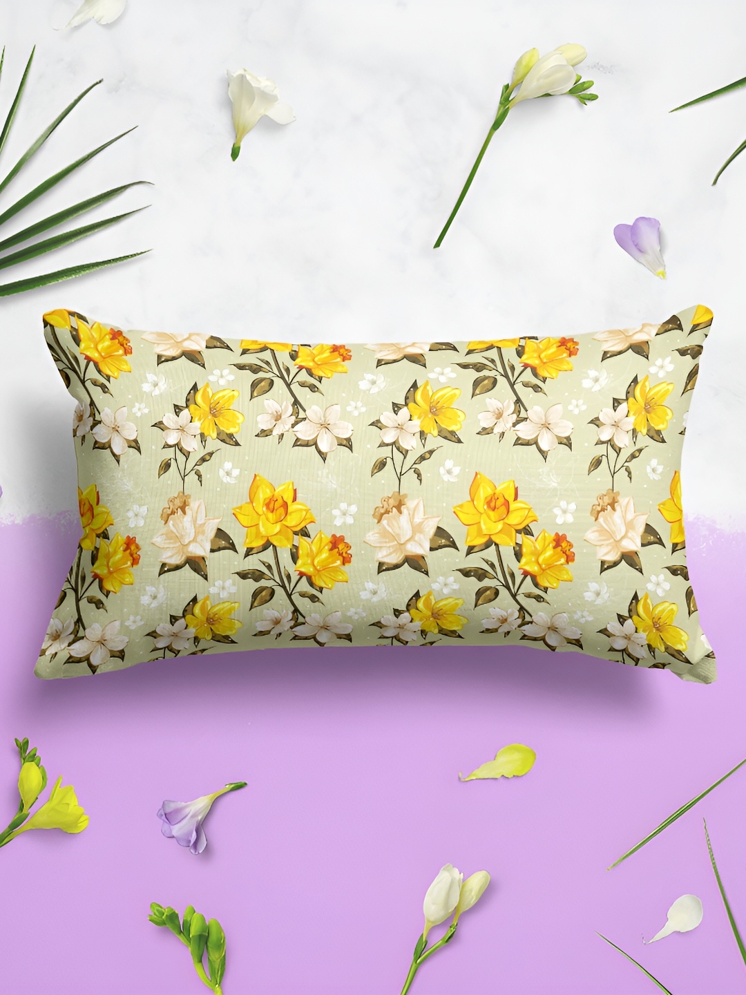 

ArtzFolio Yellow 2 Pieces Printed Rectangle Pillow Covers
