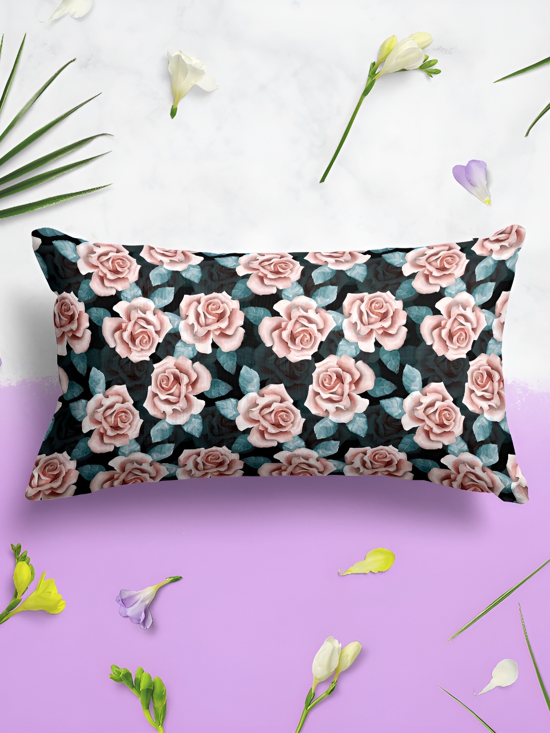 

ArtzFolio Pink 2 Pieces Velvet Rectangle Pillow Covers