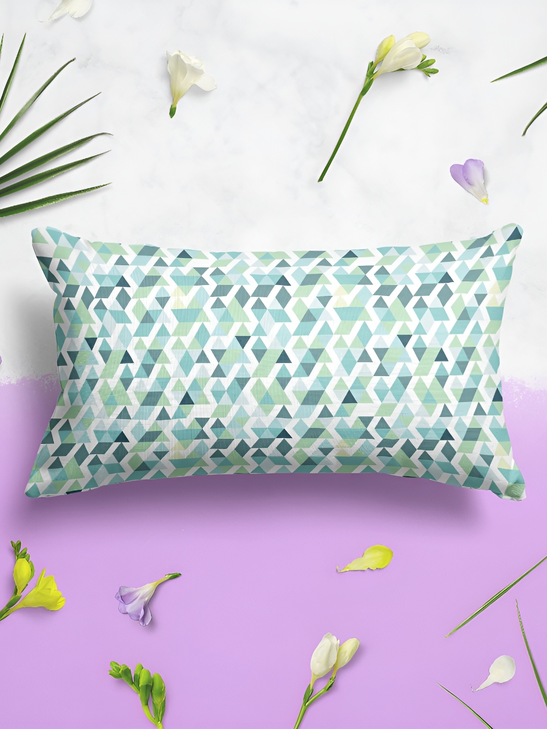 

ArtzFolio Green 2 Pcs Rectangle Pillow Covers, Blue