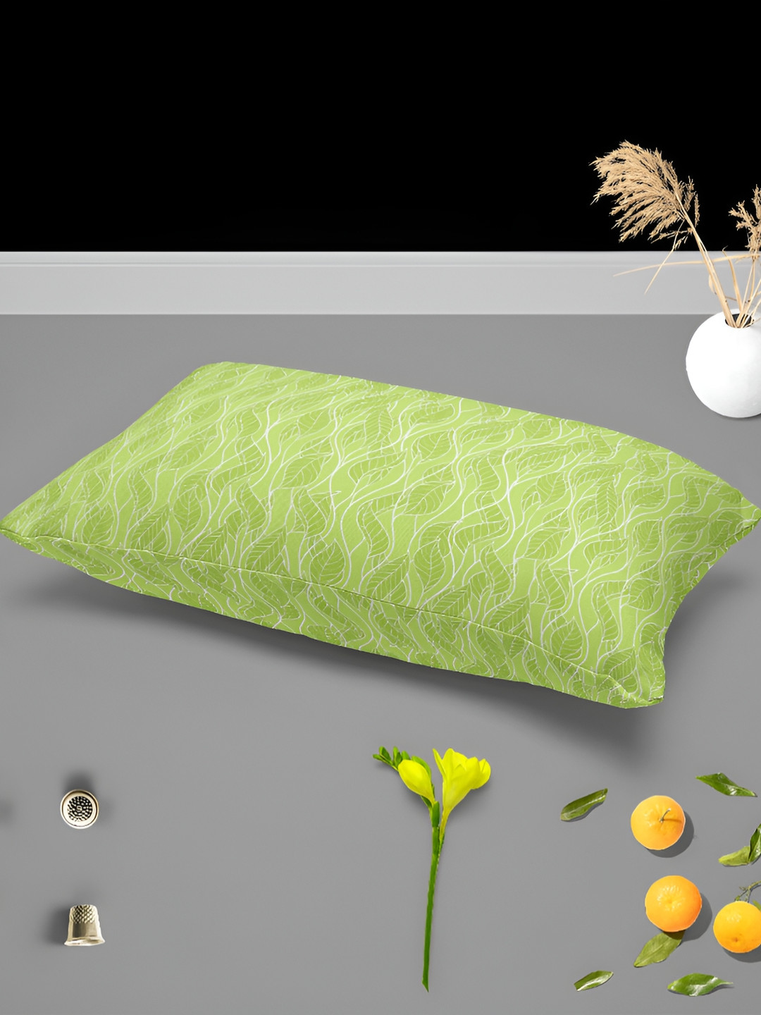 

ArtzFolio Green 2 Pieces Printed Velvet Rectangle Pillow Covers