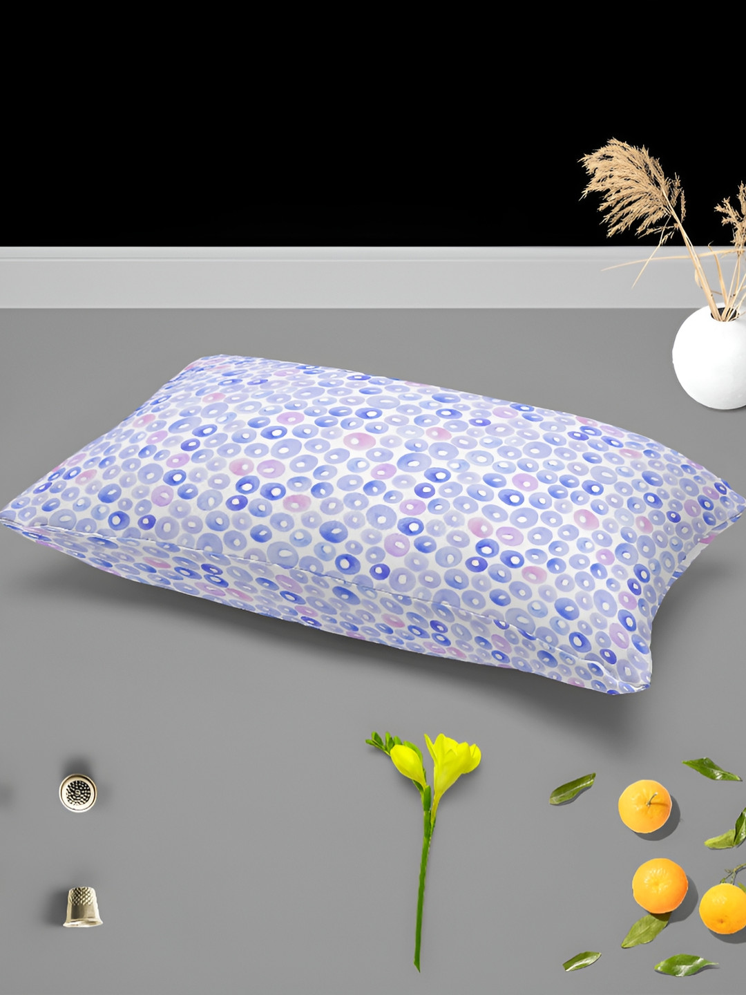 

ArtzFolio Blue & White 2 Pieces Velvet Rectangle Pillow Covers