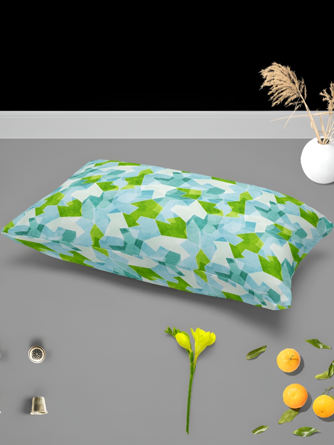 

ArtzFolio Green and Blue 2 Pieces Velvet Rectangle Pillow Covers
