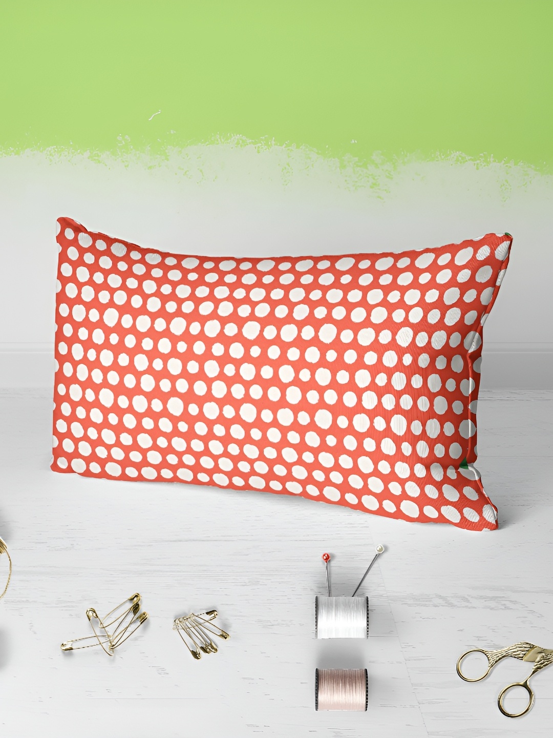 

ArtzFolio Orange 2 Pieces Abstract Rectangle Pillow Covers