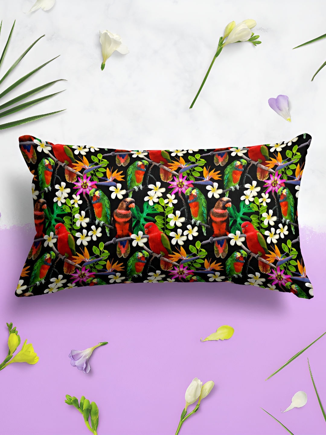 

ArtzFolio Black 2 Pieces Printed Rectangle Pillow Covers