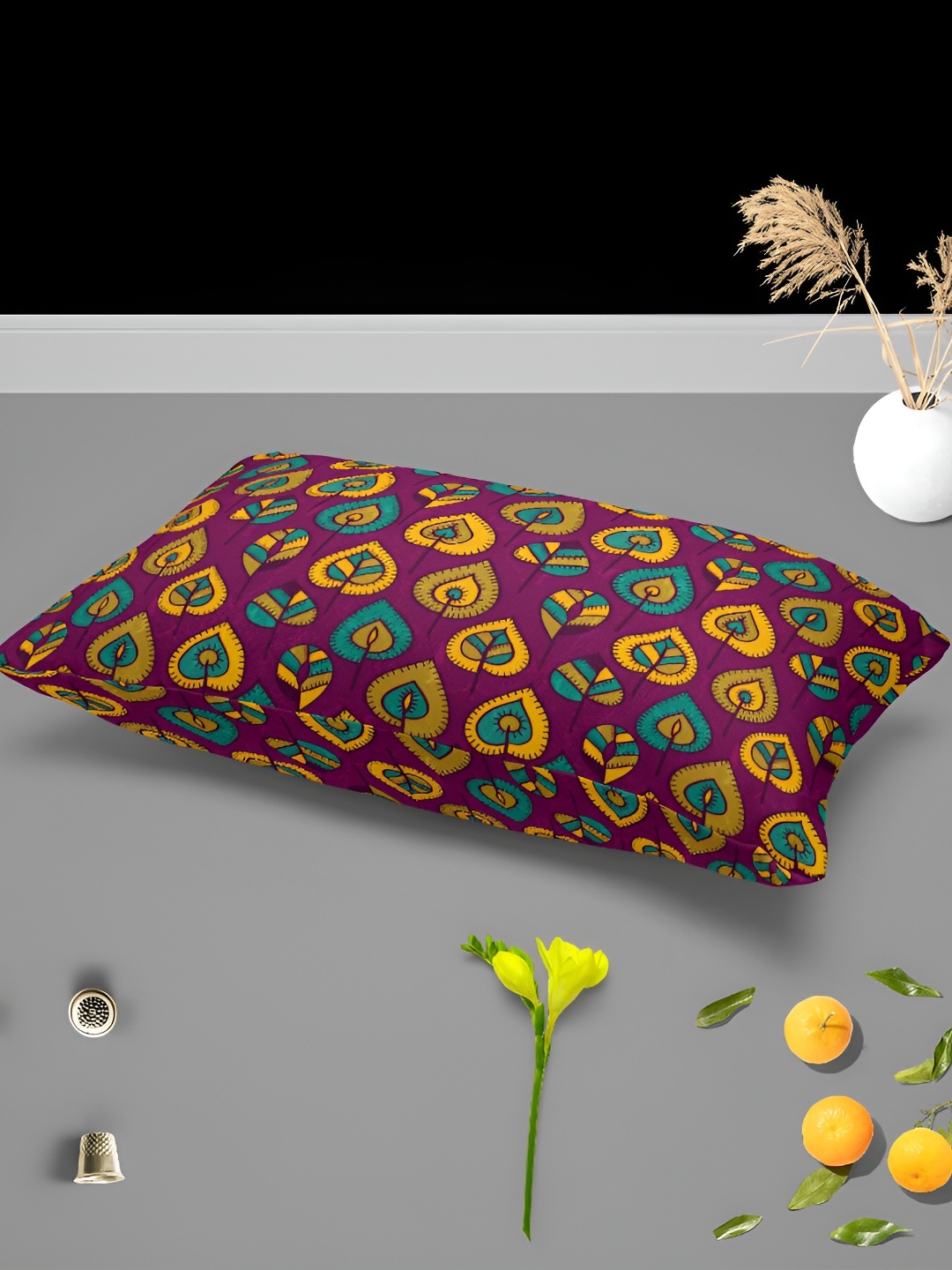 

ArtzFolio Purple 2 Pieces Printed Rectangle Pillow Covers