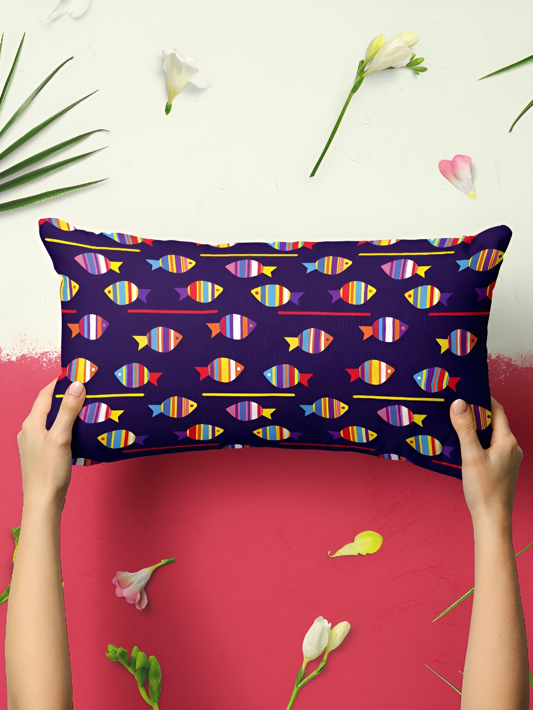

ArtzFolio Violet & Pink 2 Pieces Printed Velvet Rectangle Pillow Covers