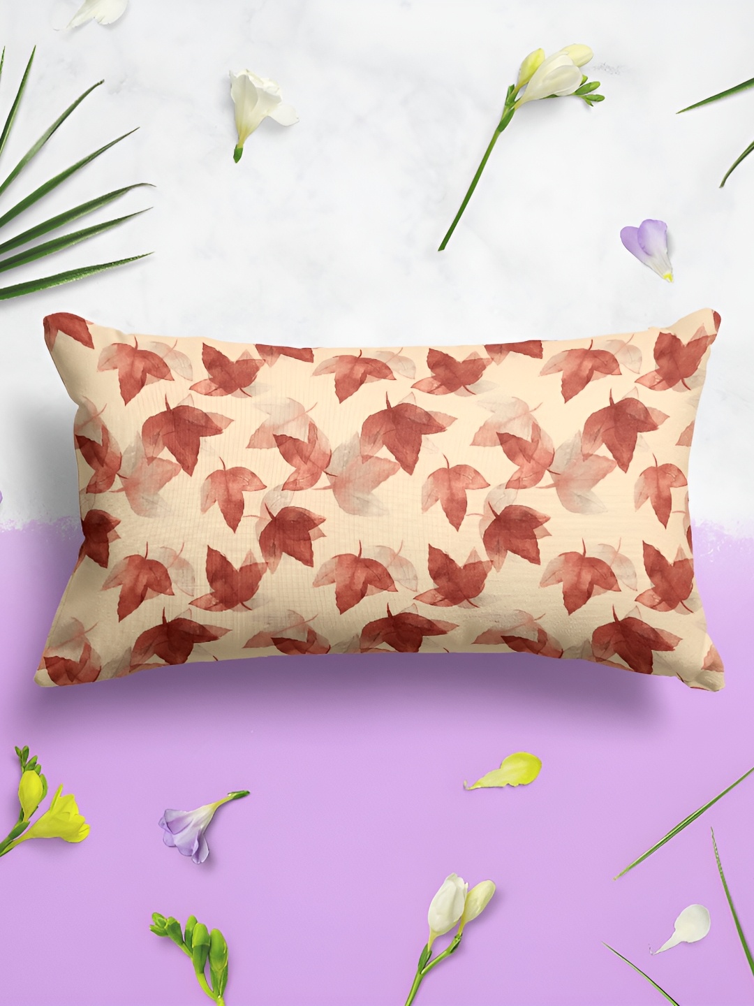 

ArtzFolio Beige & Brown 2 Pieces Rectangle Pillow Covers