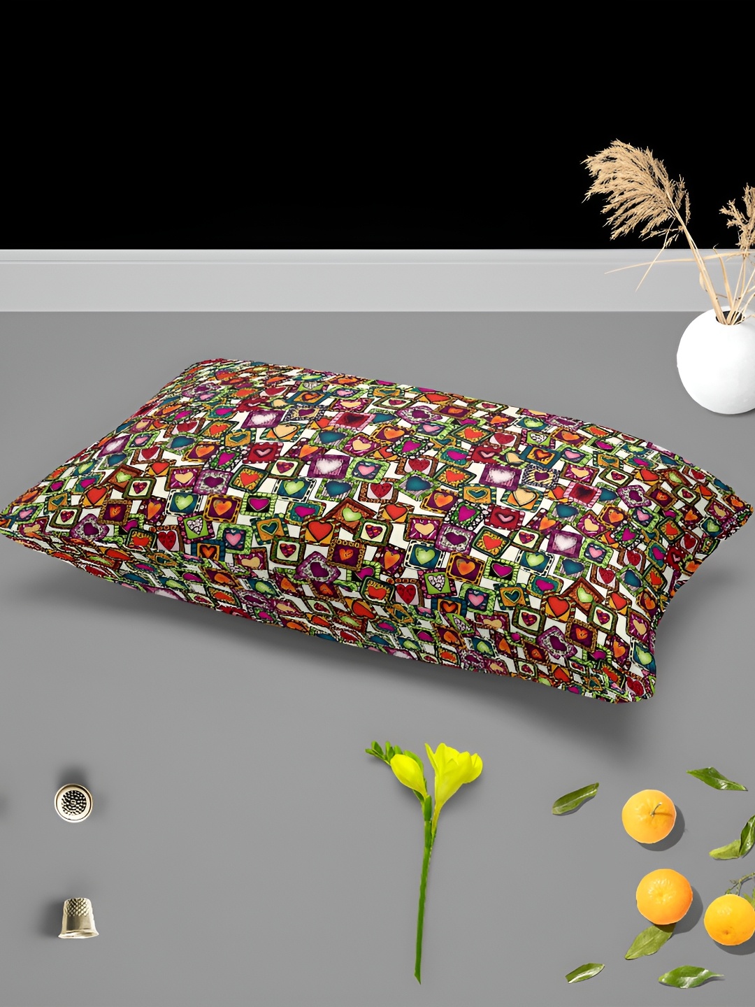 

ArtzFolio White 2 Pieces Abstract Printed Rectangle Pillow Covers