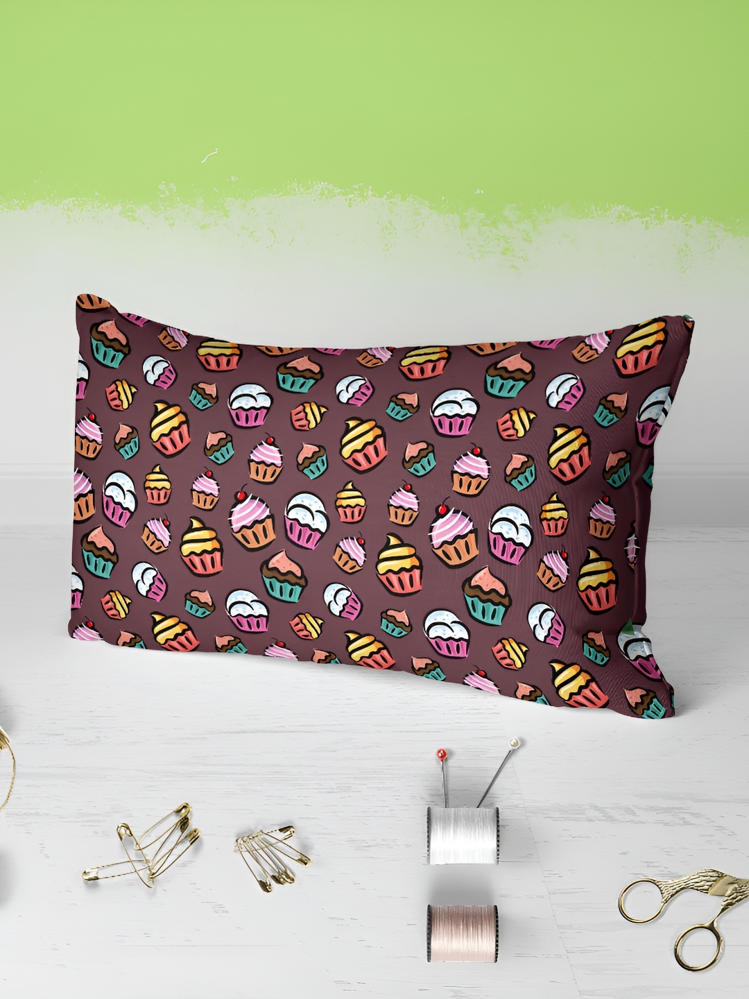 

ArtzFolio Brown & Greeen 2 Pieces Rectangle Pillow Covers