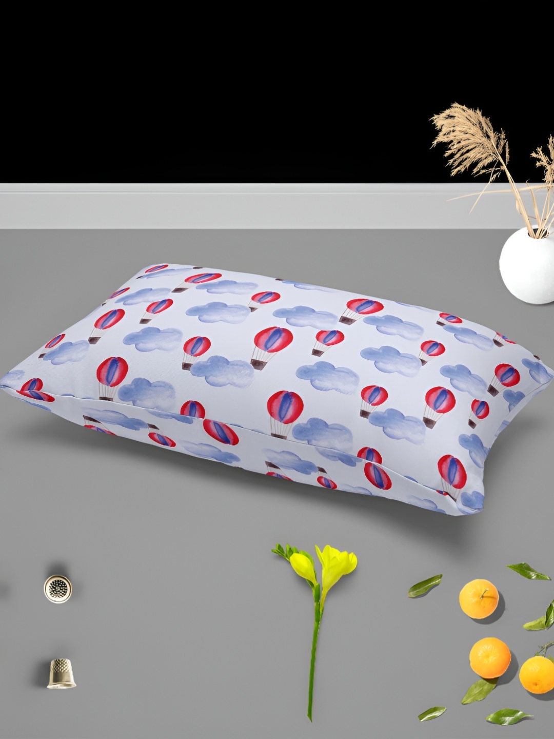 

ArtzFolio White & Red 2 Pieces Rectangular Pillow Covers