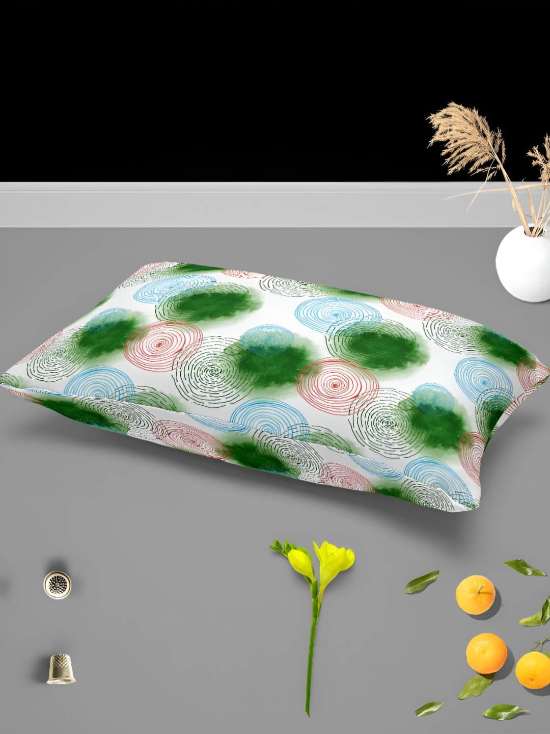 

ArtzFolio White 2 Pieces Printed Rectangle Pillow Covers