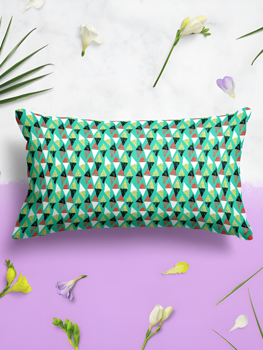 

ArtzFolio Green 2 Pieces Abstract Printed Rectangle Pillow Covers
