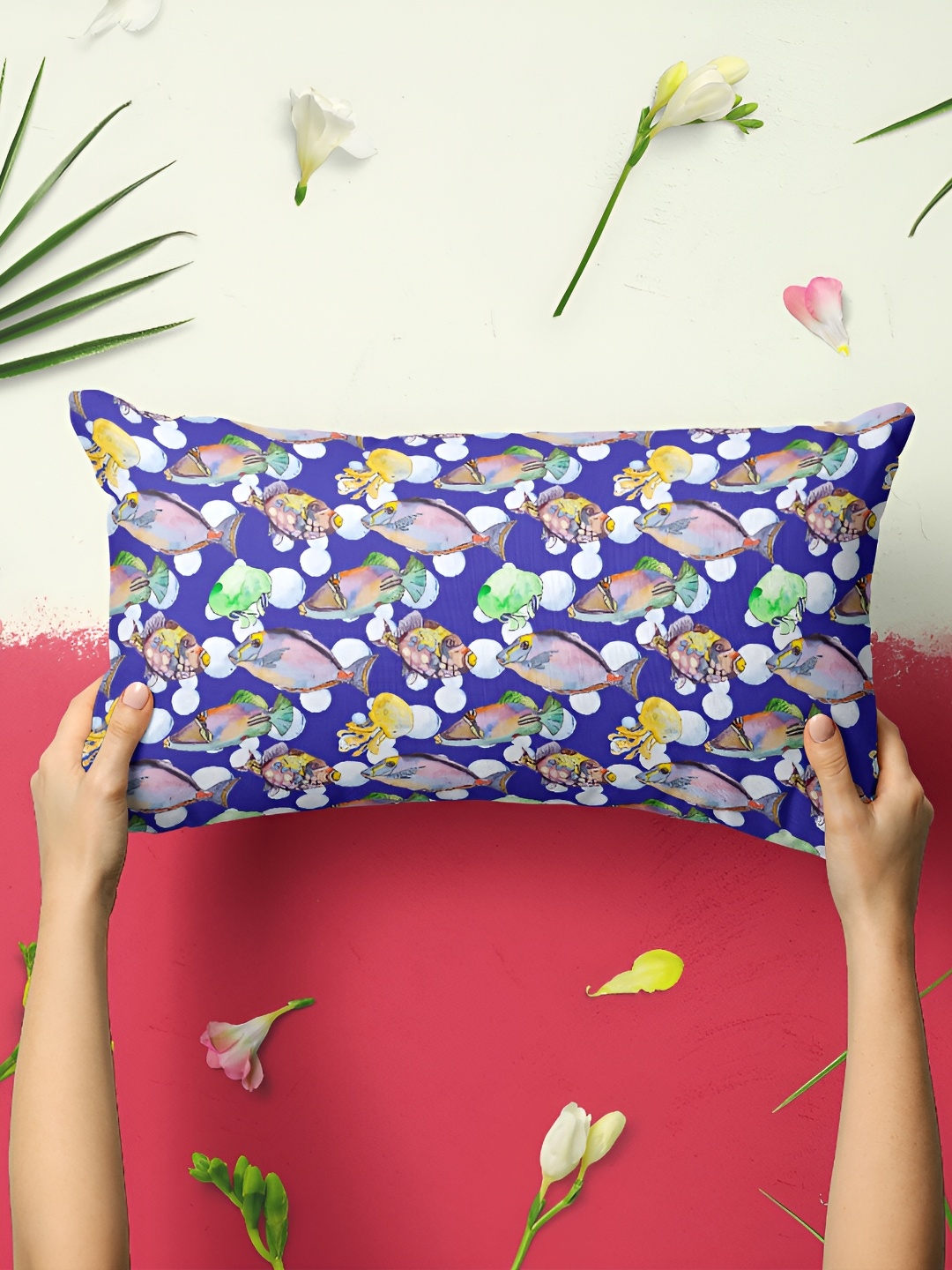 

ArtzFolio Blue & Green 2 Pieces Abstract Rectangle Pillow Covers