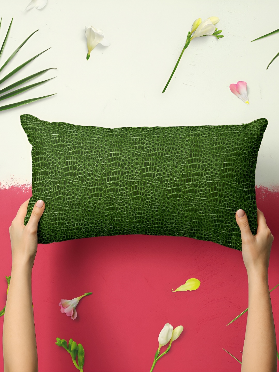 

ArtzFolio Green 2 Pcs Rectangle Pillow Covers