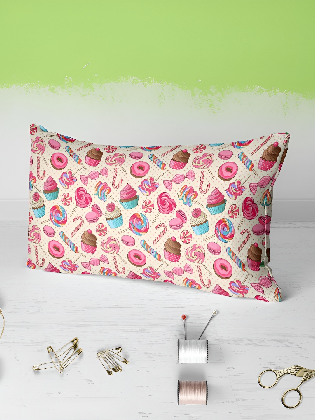 

ArtzFolio Pink & Cream 2 Pieces Abstract Printed Velvet Rectangular Shaped Pillow Covers