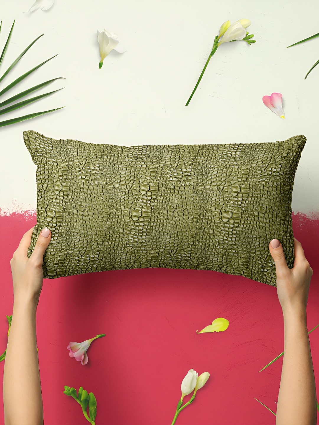 

ArtzFolio Green 2 Pieces Velvet Rectangle Pillow Covers
