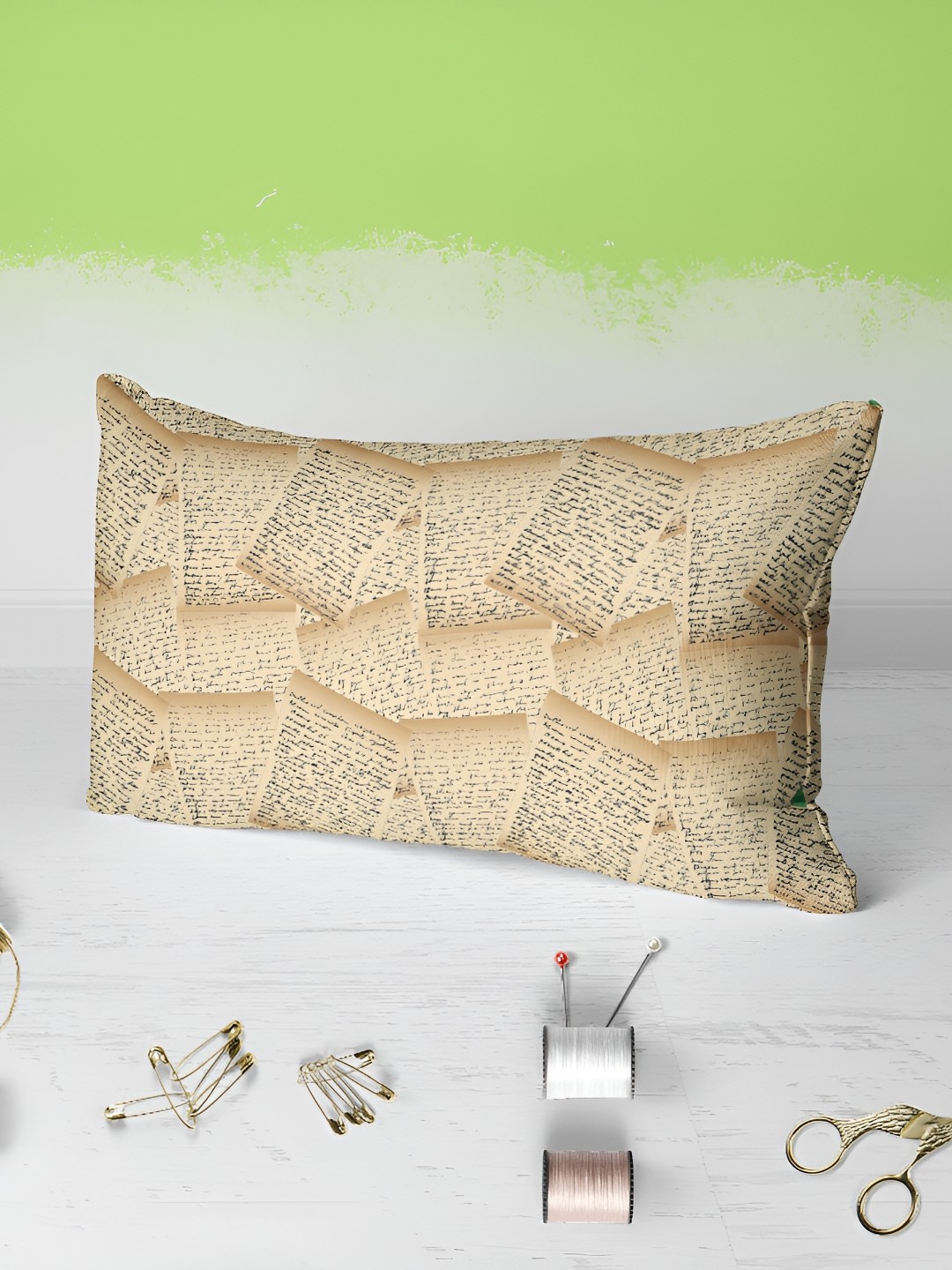 

ArtzFolio Beige & Brown 2 Pieces Abstract Printed Rectangle Pillow Covers