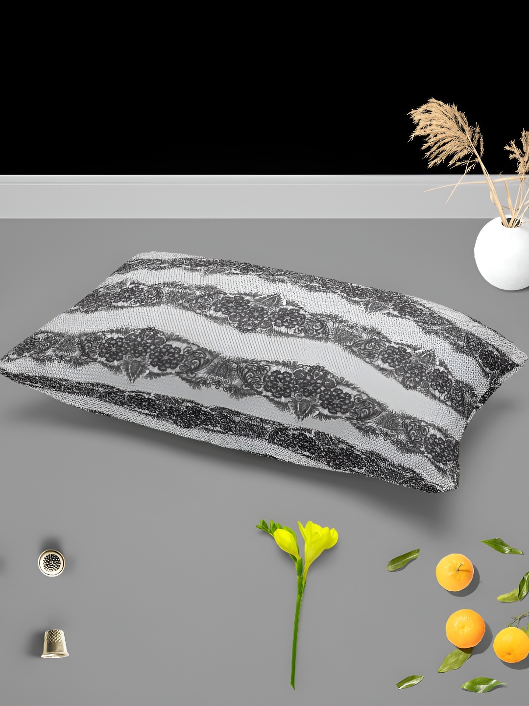 

ArtzFolio White & Black 2 Pieces Printed Rectangle Pillow Covers