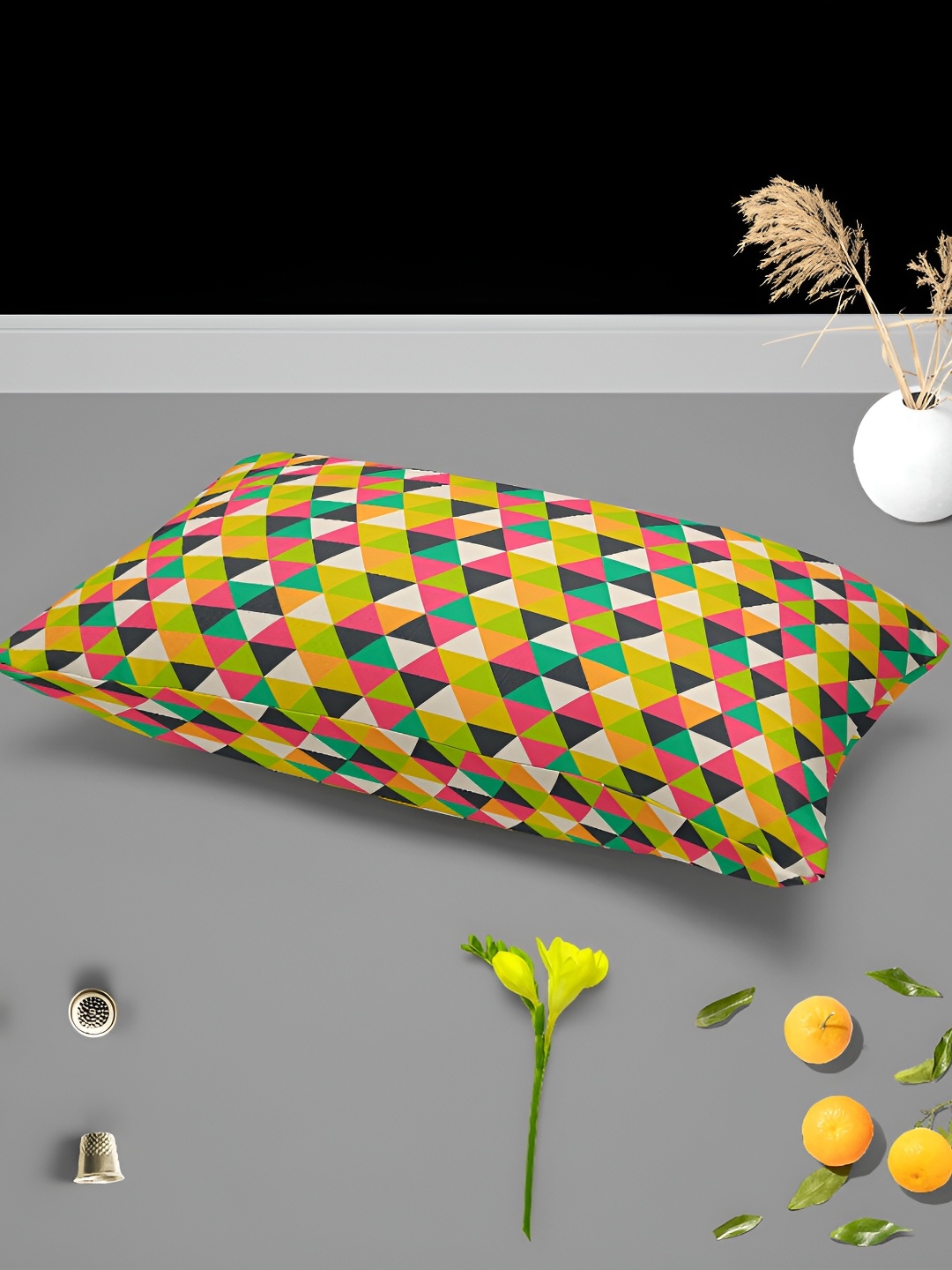 

ArtzFolio Yellow & White 2 Pieces Abstract Rectangle Pillow Covers