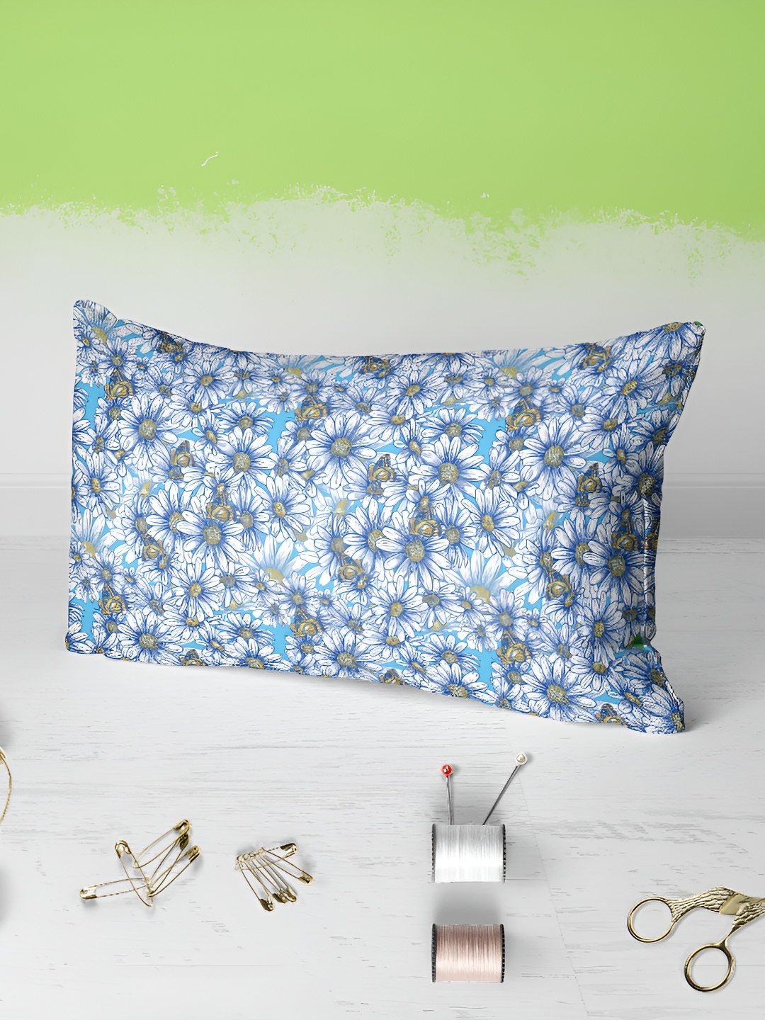 

ArtzFolio Blue 2 Pieces Velvet Rectangle Pillow Covers