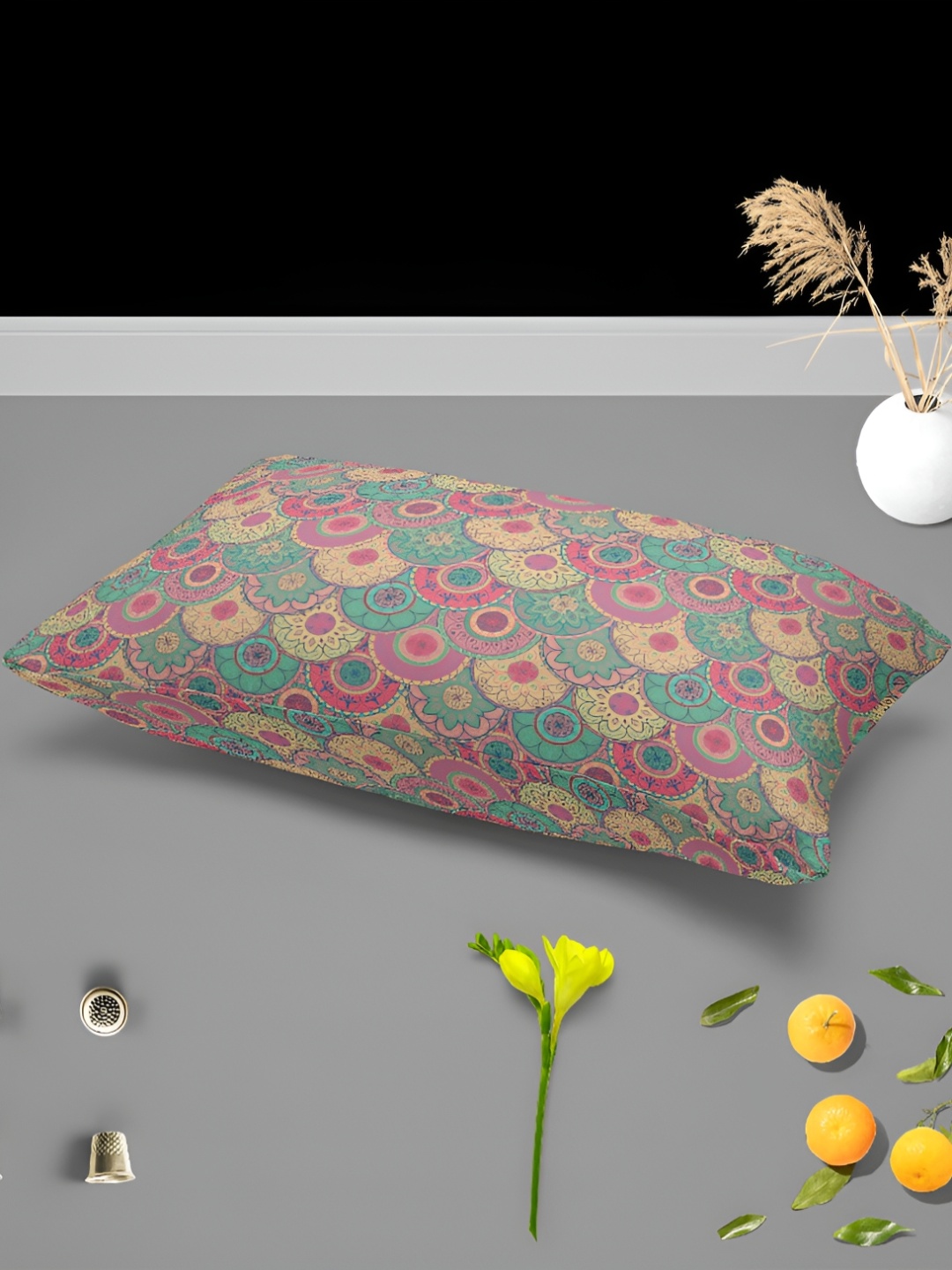 

ArtzFolio Blue 2 Pieces Floral Rectangle Pillow Covers