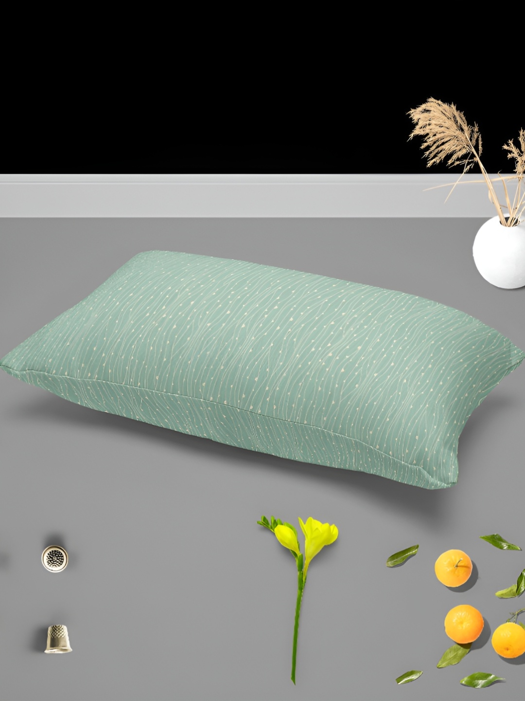 

ArtzFolio Green 2 Pieces Abstract Printed Cotton Rectangle Pillow Covers