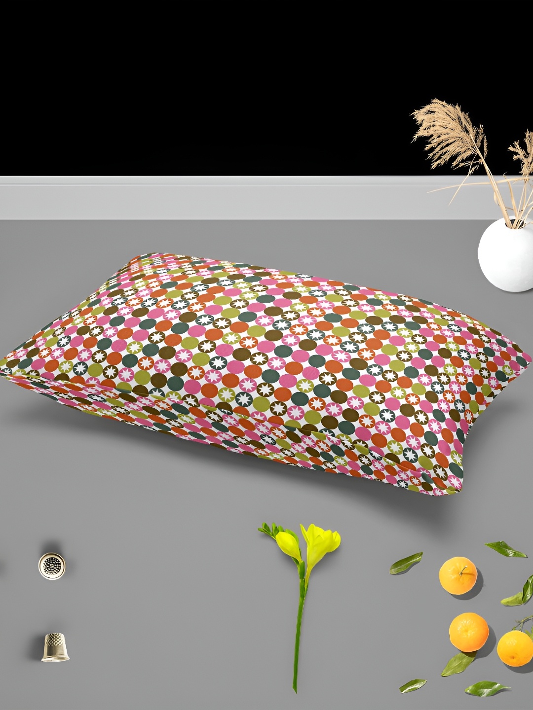 

ArtzFolio White & Pink 2 Pieces Printed Velvet Rectangle Pillow Covers