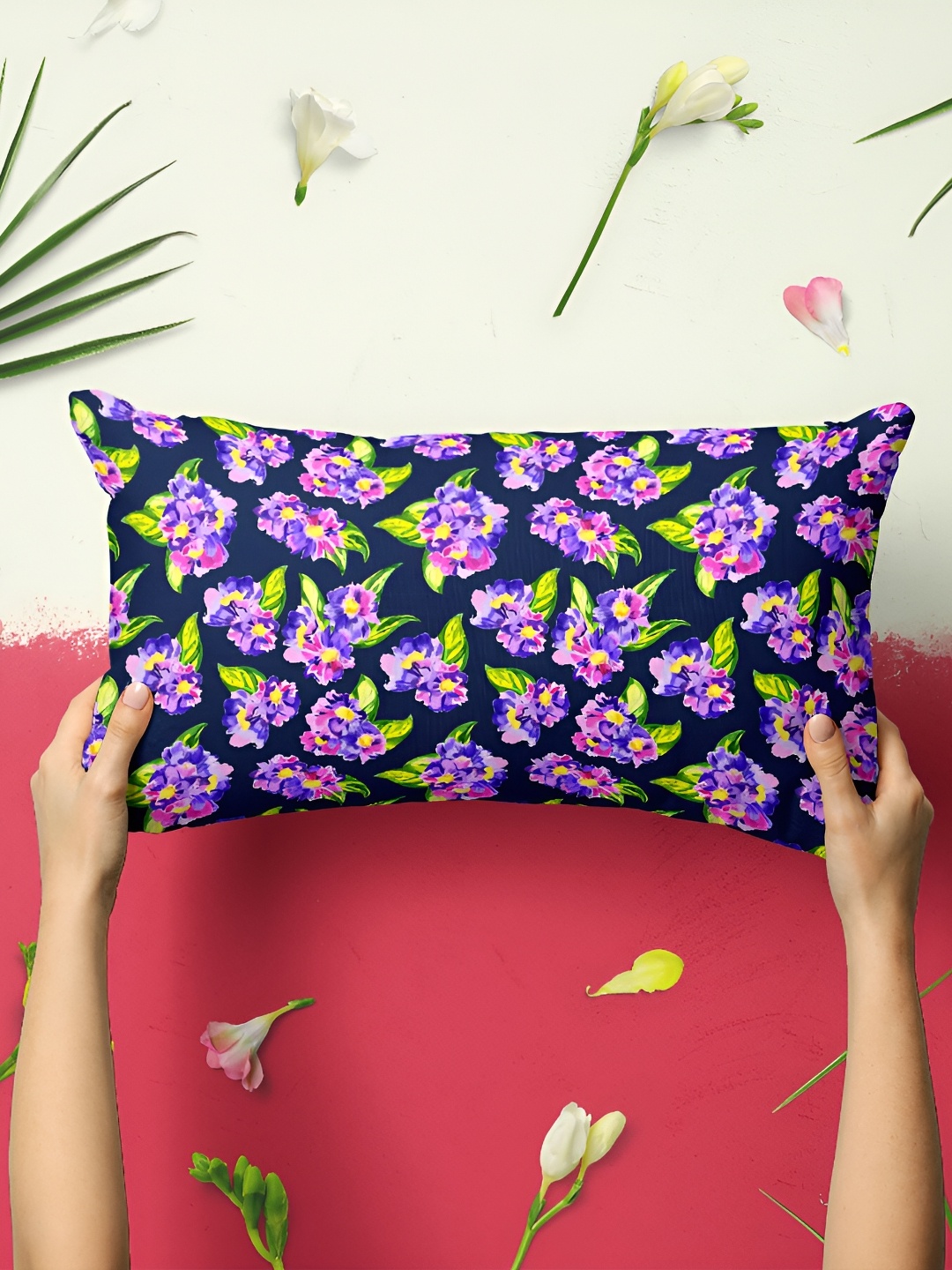 

ArtzFolio Green & Purple 2 Pieces Rectangle Pillow Covers