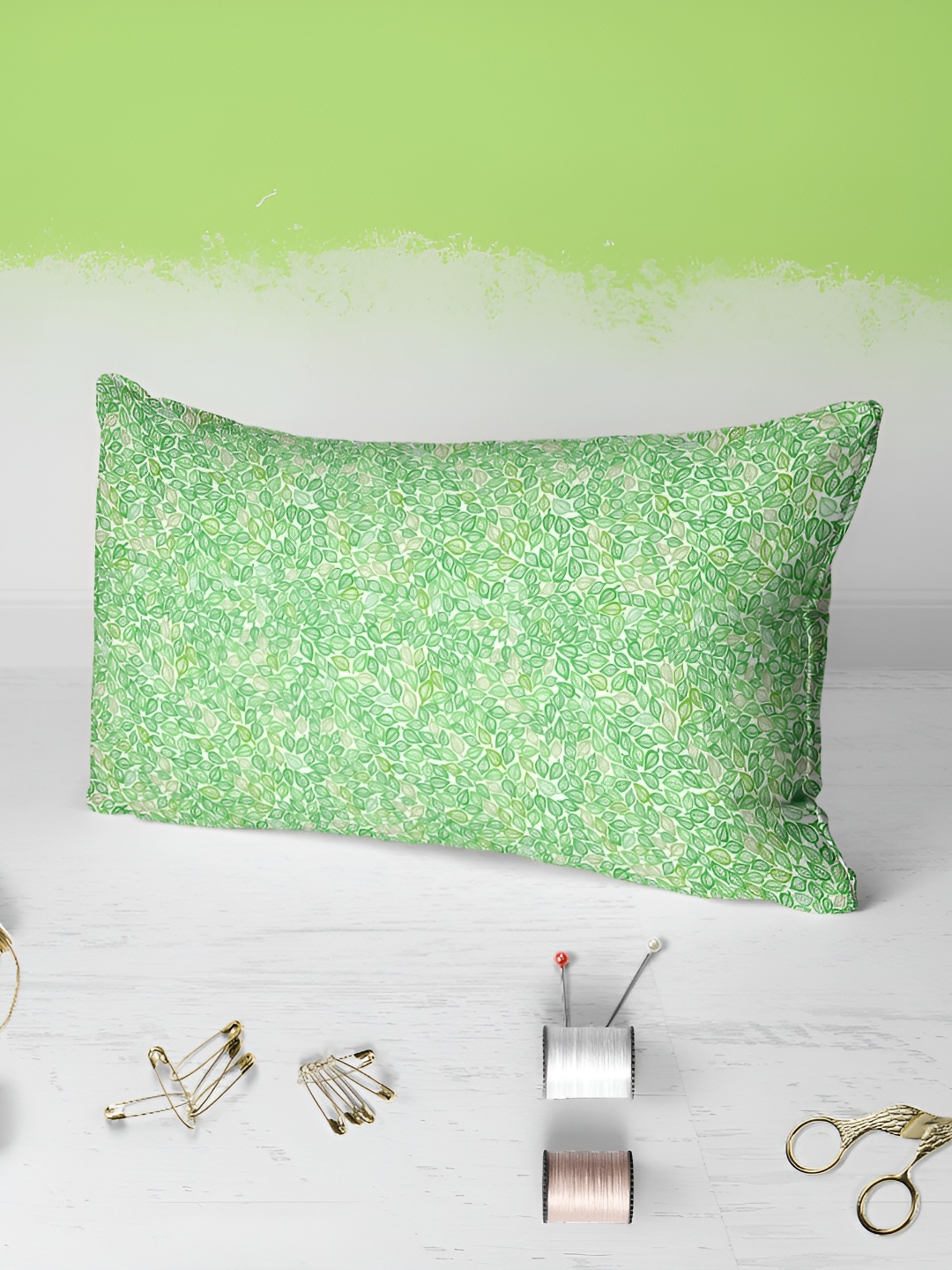 

ArtzFolio Green 2 Pieces Printed Rectangle Pillow Covers