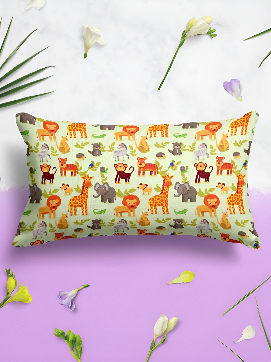 

ArtzFolio Beige 2 Pieces Abstract Rectangle Pillow Covers