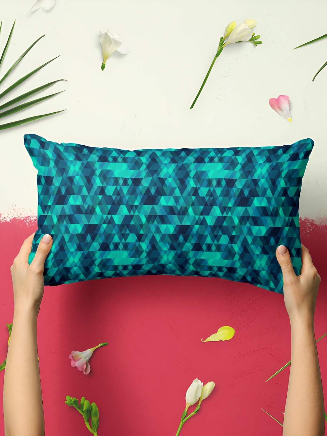 

ArtzFolio Green 2 Pieces Printed Rectangle Pillow Covers
