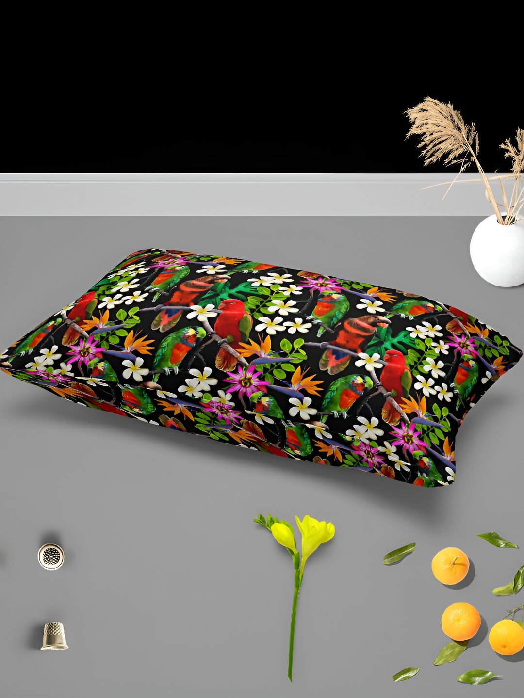 

ArtzFolio Green & Black 2 Pcs Rectangle Pillow Covers