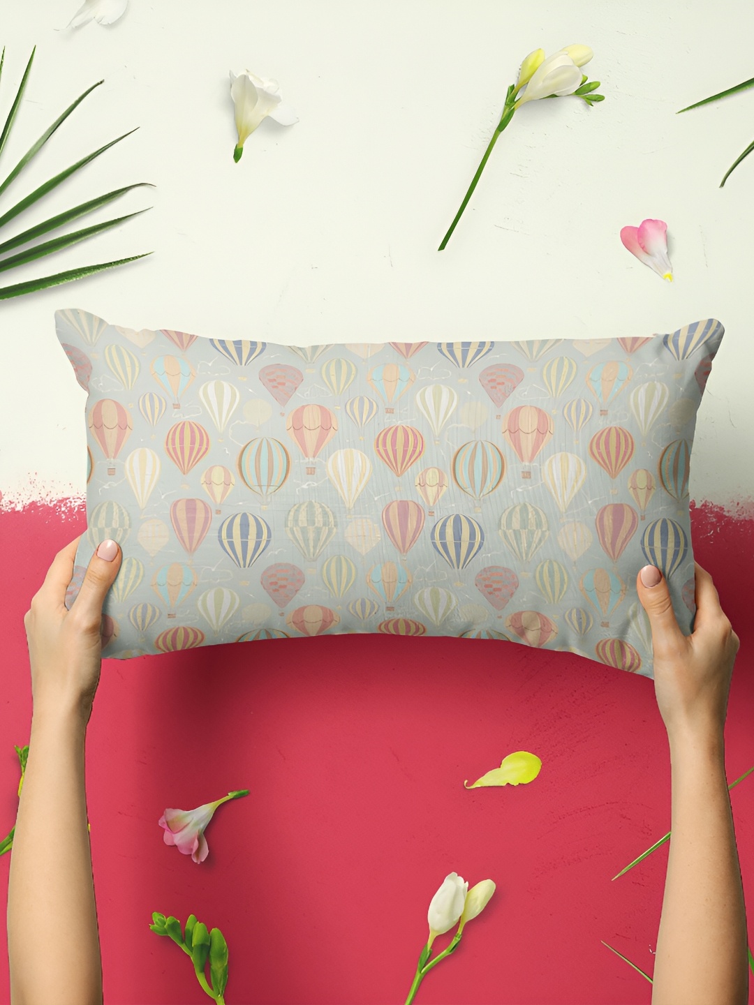 

ArtzFolio Grey 2 Pieces Printed Rectangle Pillow Covers