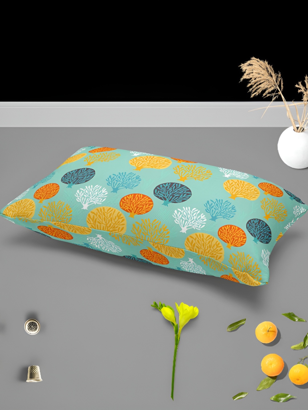 

ArtzFolio Green 2 Pieces Printed Rectangle Pillow Covers