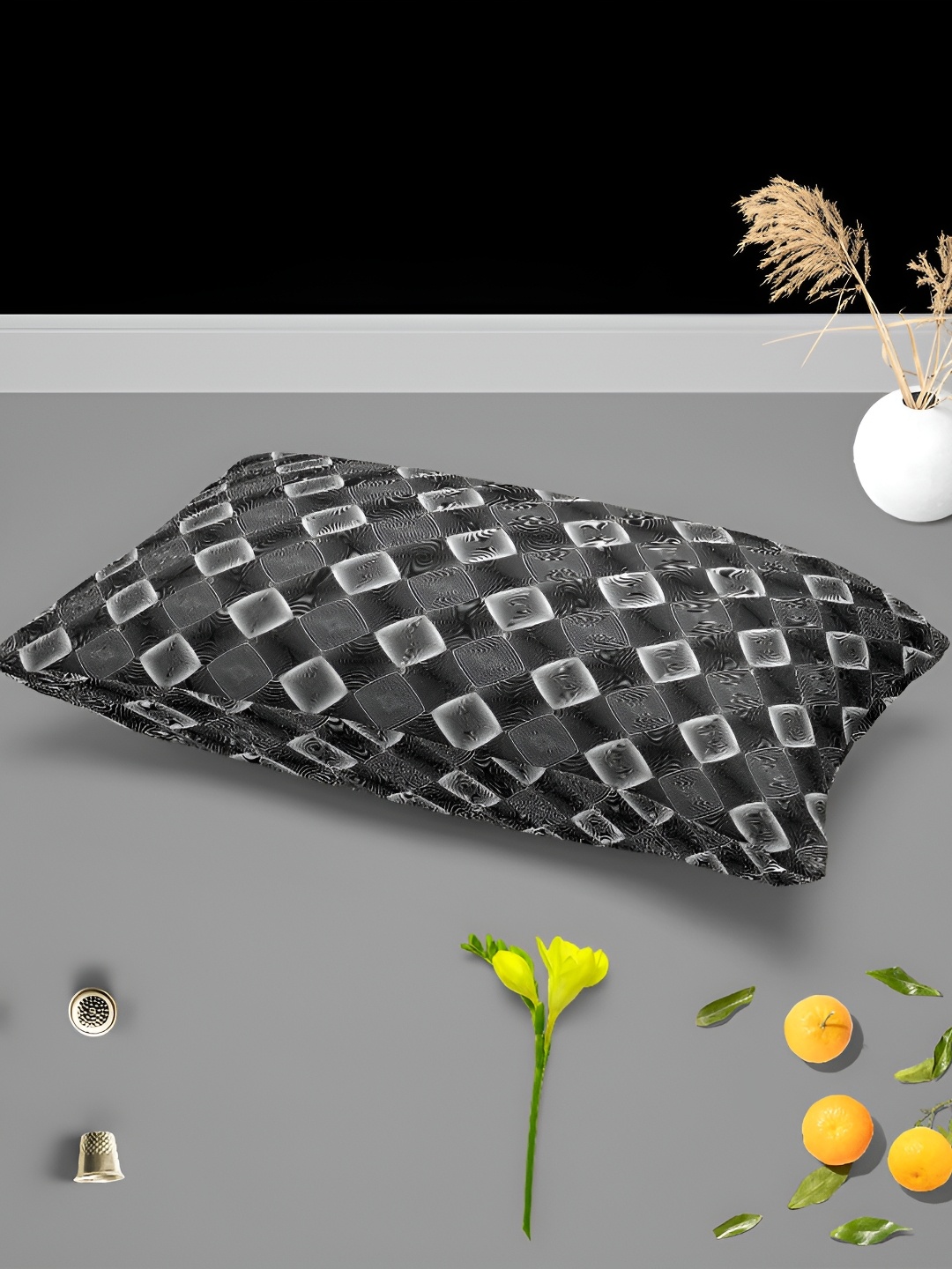 

ArtzFolio Black 2 Pieces Printed Rectangle Pillow Covers