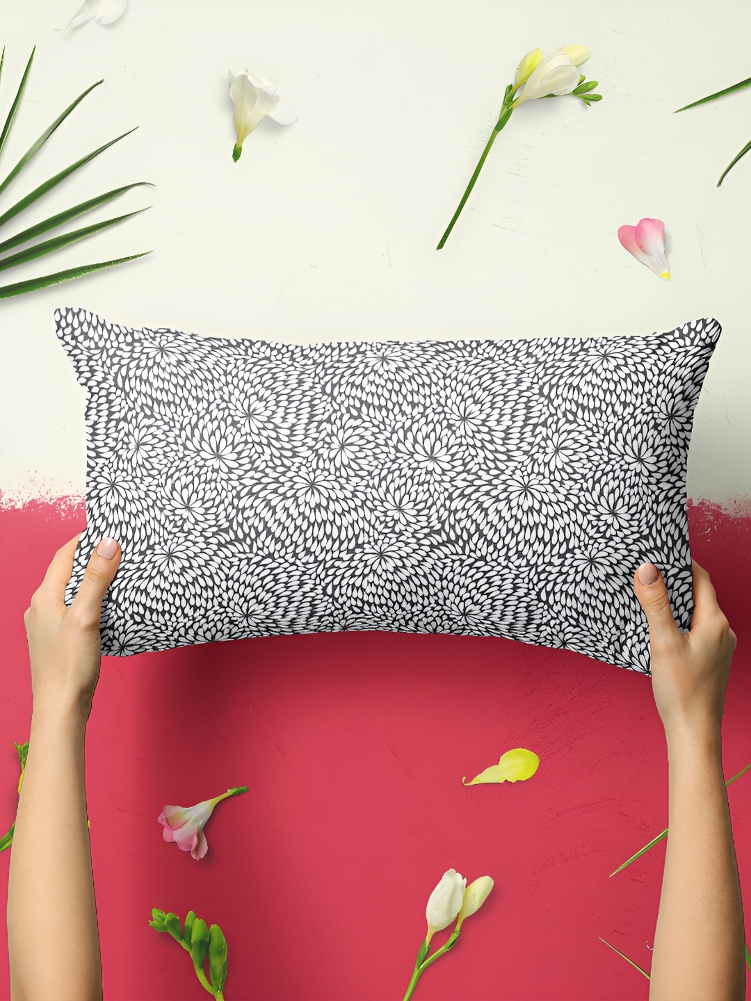 

ArtzFolio Grey 2 Pieces Abstract Rectangle Pillow Covers