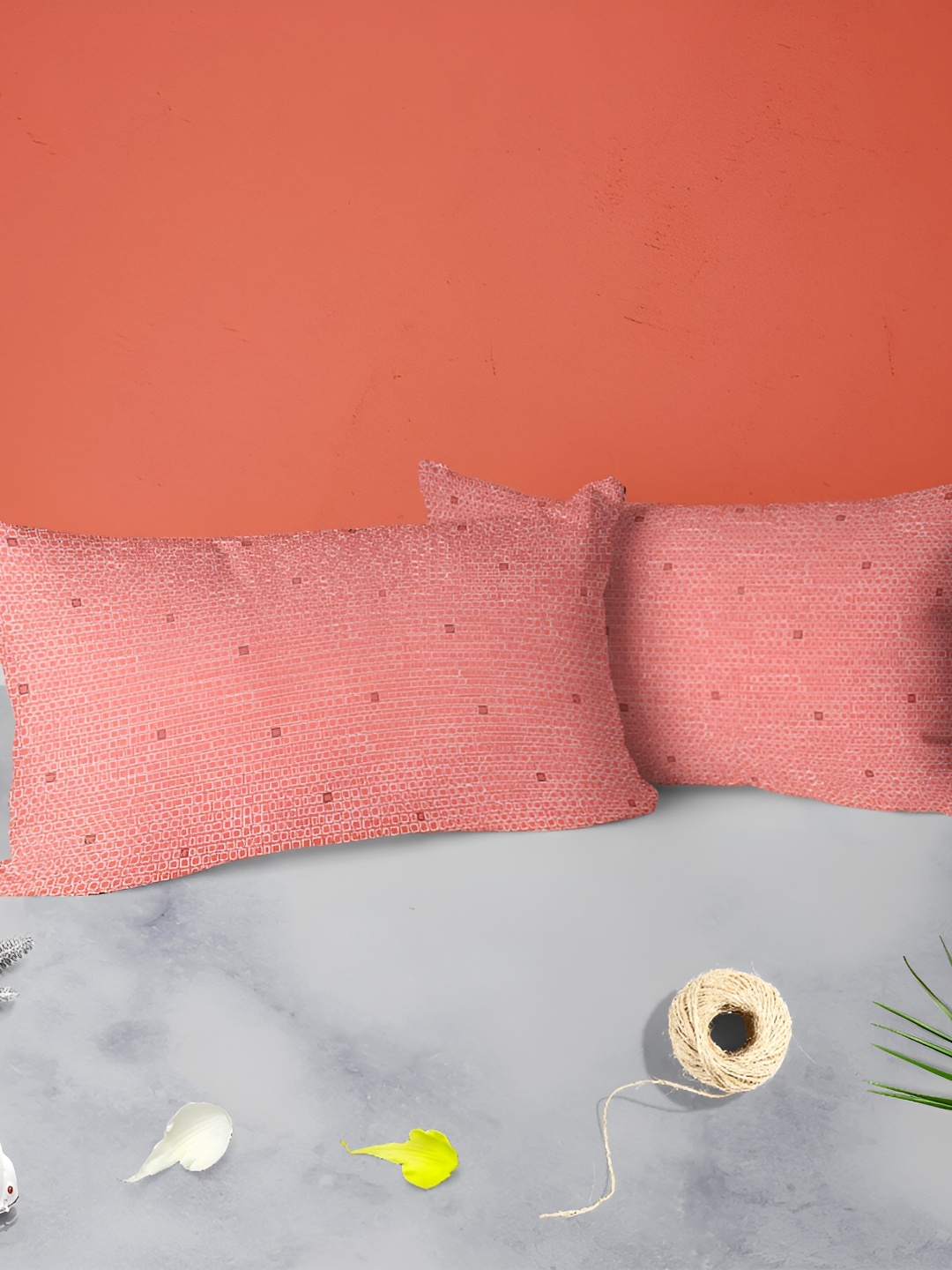 

ArtzFolio Red 2 Pieces Printed Rectangle Pillow Covers