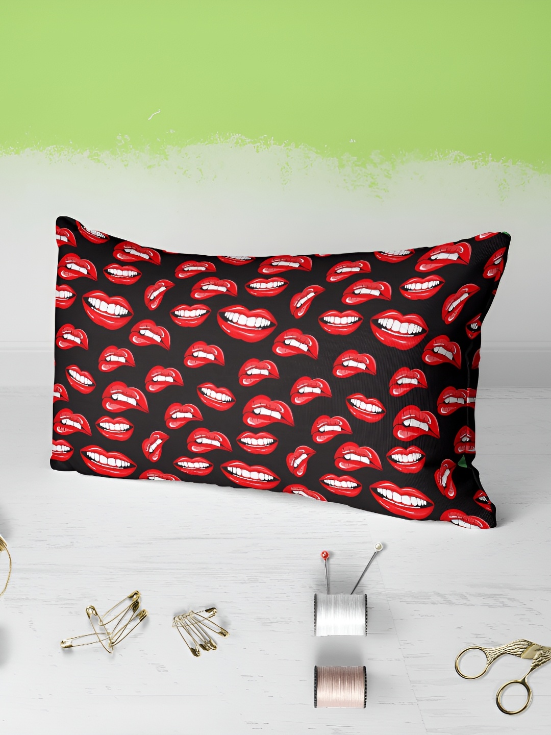

ArtzFolio Black 2 Pieces Printed Rectangle Pillow Covers