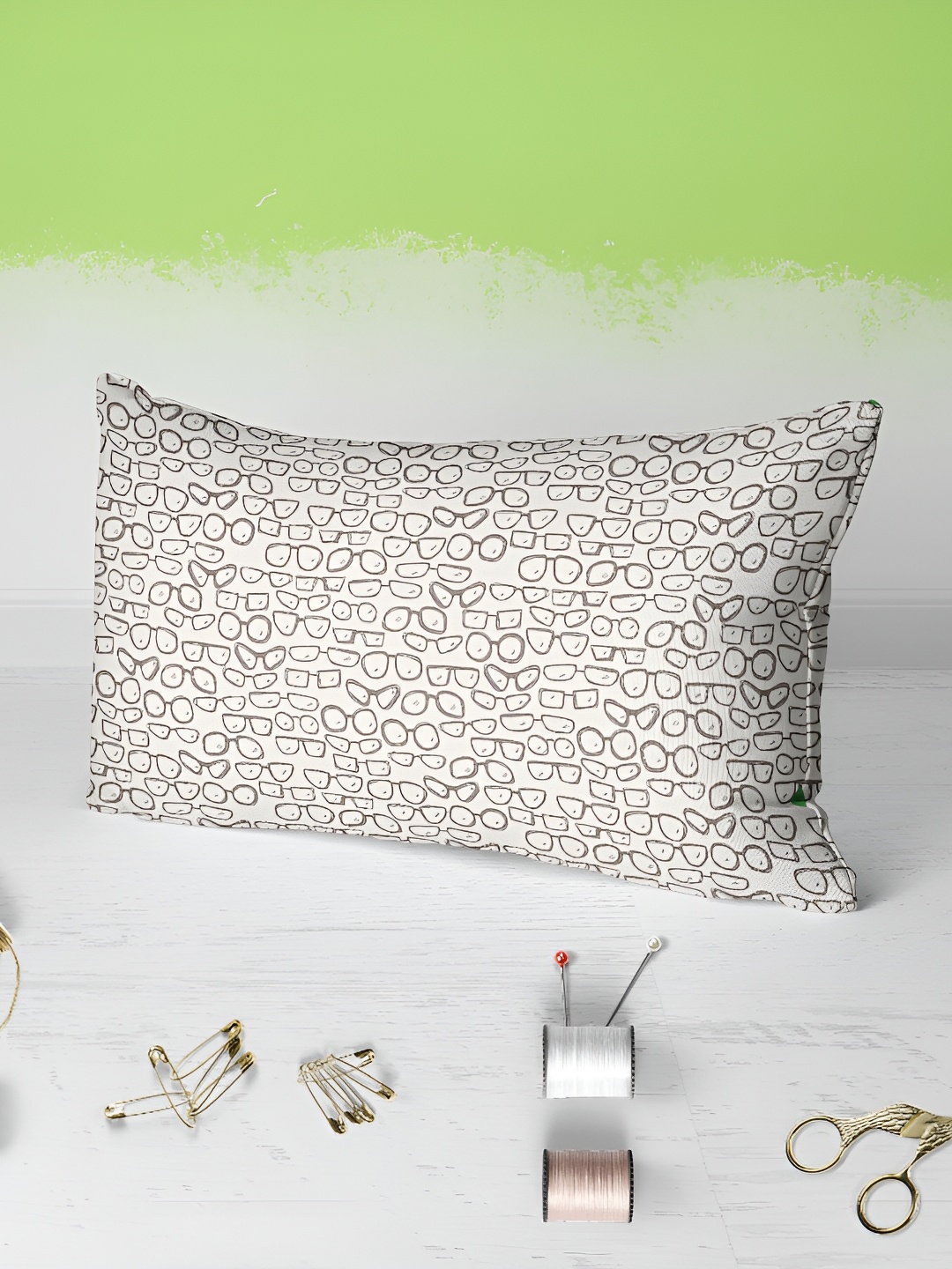 

ArtzFolio Grey 2 Pieces Abstract Rectangle Pillow Covers