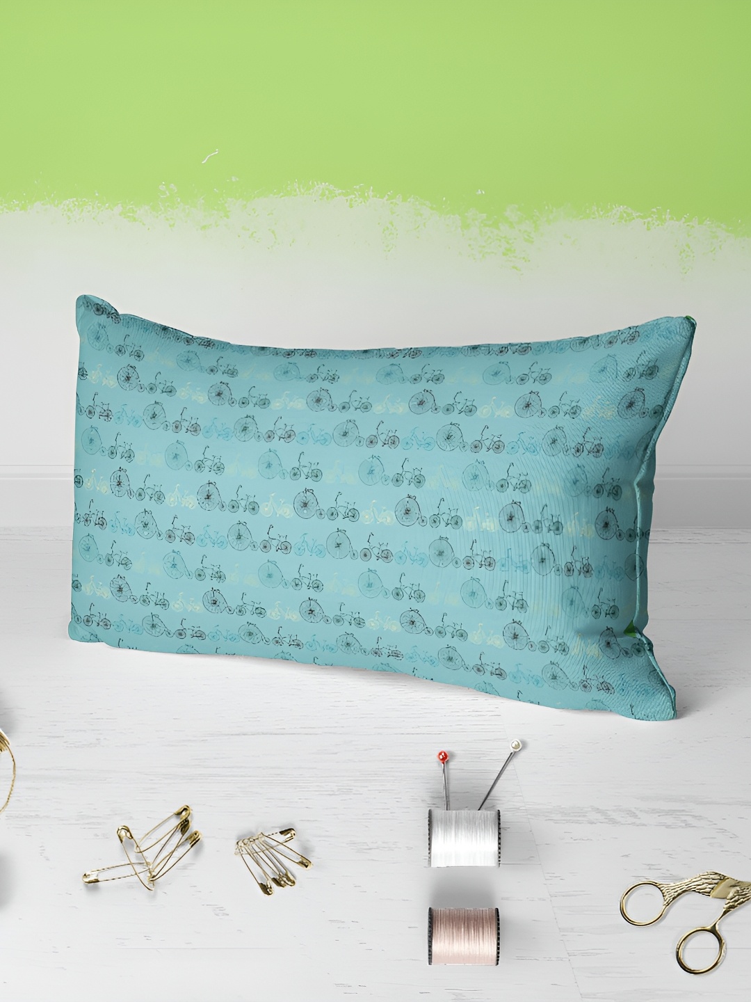 

ArtzFolio Green 2 Pieces Printed Rectangle Pillow Covers