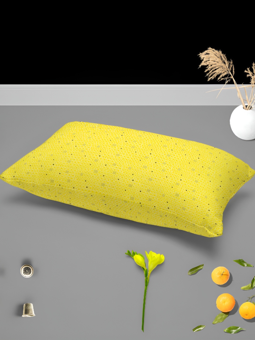 

ArtzFolio Yellow 2 Pieces Printed Velvet Rectangle Pillow Covers