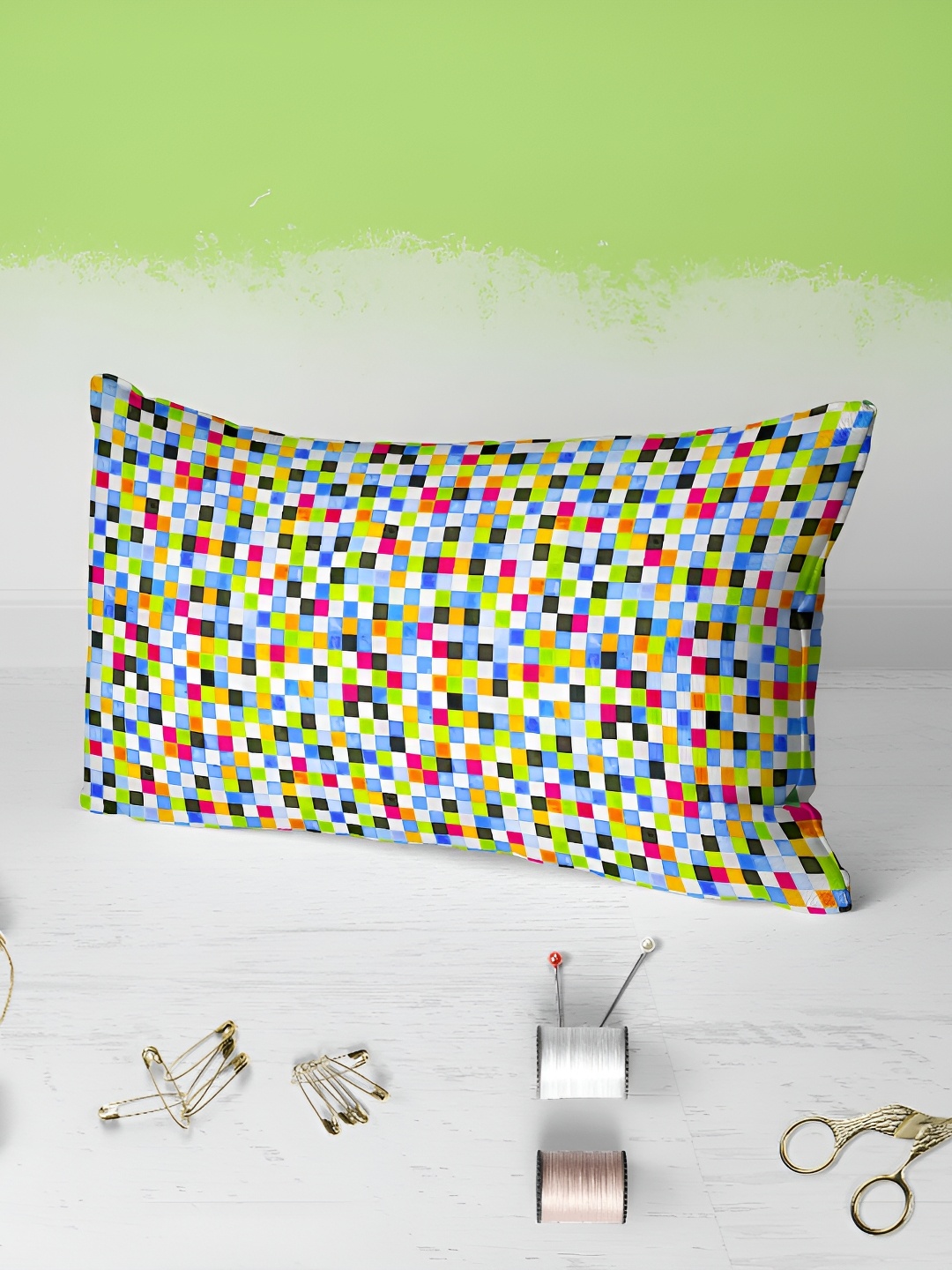

ArtzFolio White 2 Pieces Printed Rectangle Pillow Covers