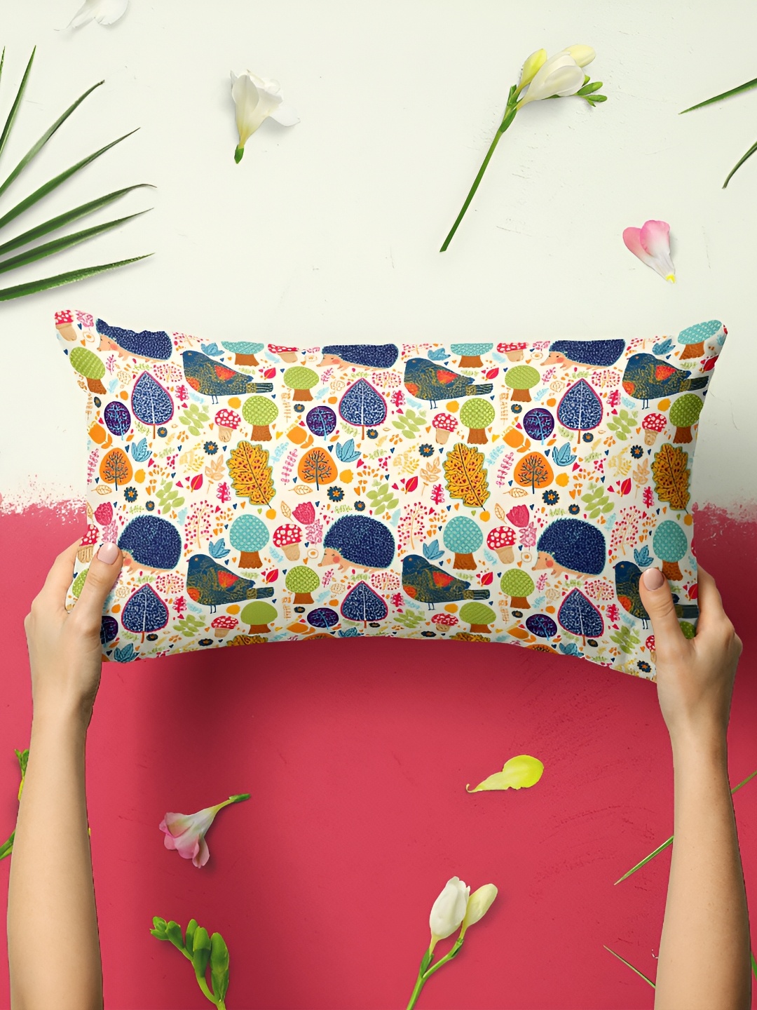 

ArtzFolio Blue 2 Pieces Printed Velvet Rectangle Pillow Covers