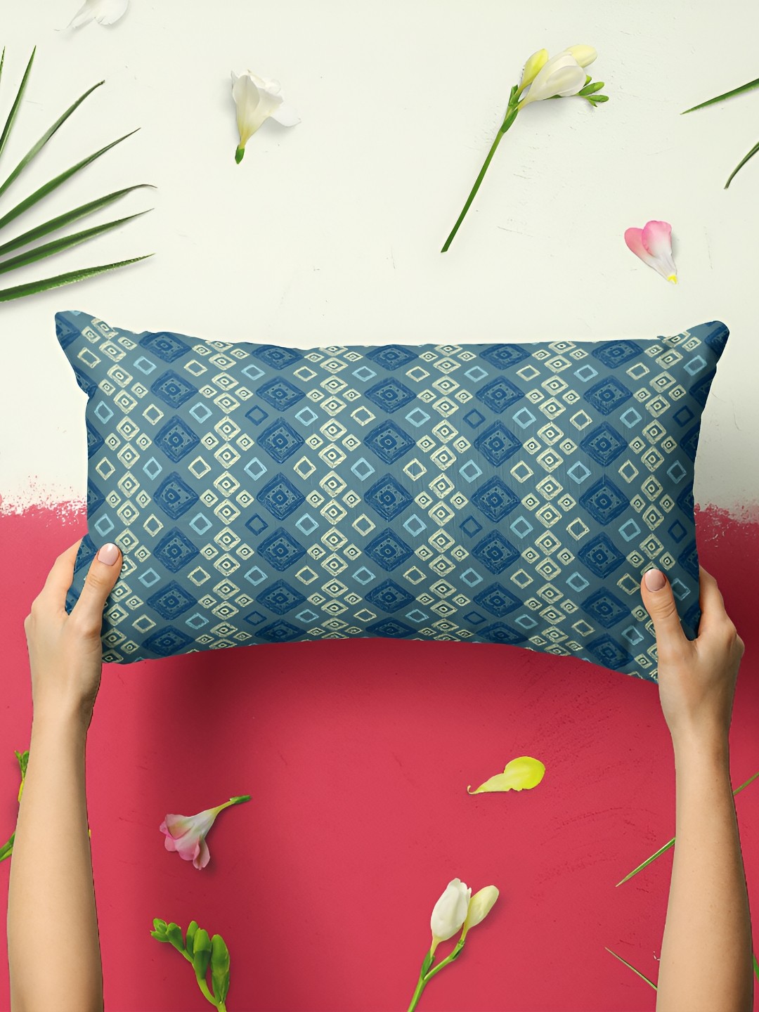 

ArtzFolio Blue 2 Pcs Rectangle Pillow Covers