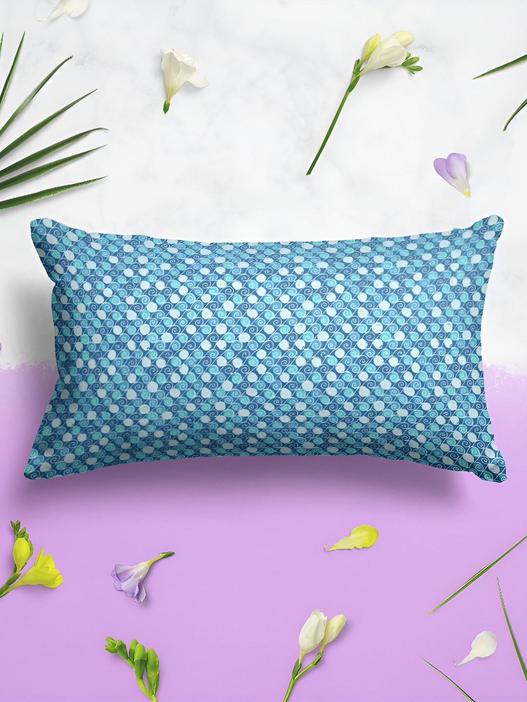 

ArtzFolio Blue & White 2 Pieces Printed Rectangle Pillow Covers